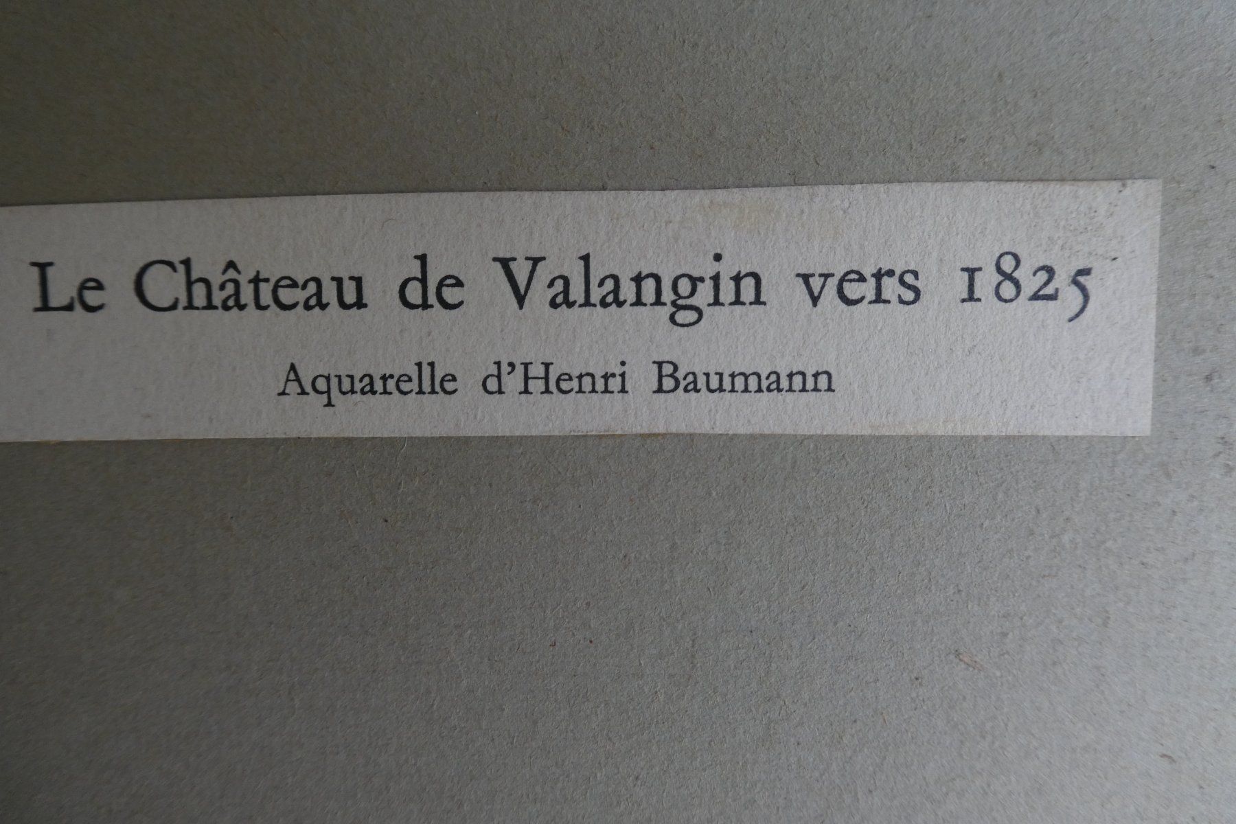 Gemälde: tableau  château de Valangin – Gebraucht aus Fontaines NE von monloisir 2