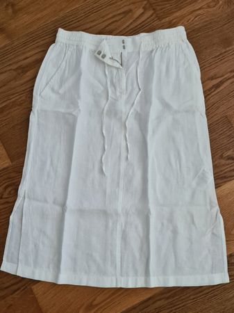 Weisser Leinenrock Marc O'Polo Gr. 40 NEU
