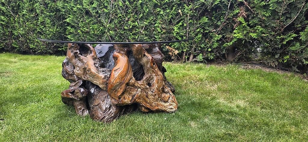 Tavoli: Table Artisanale unique en bois massif de cerisier – Usato da Vétroz venduto da fil_27sl 2