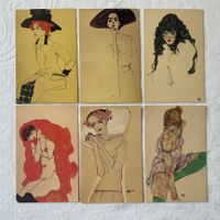 6 AK Kunstkarten Egon Schiele 1890 - 1918
