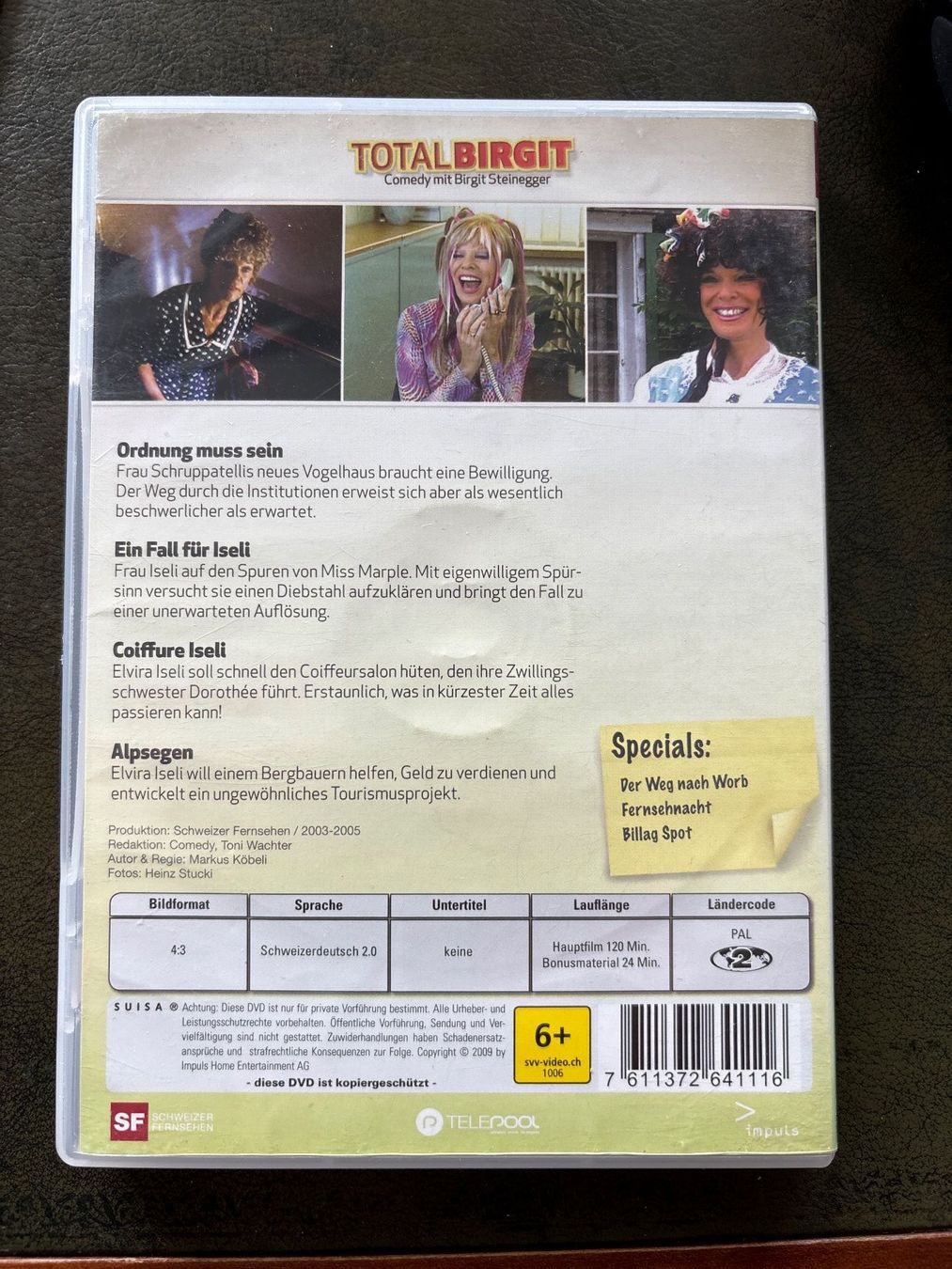 Alle DVDs: Total Birgit Vol. 2 Staffel 2 Birgit Steinegger SF – Gebraucht aus THERWIL von Fcbbasel 1