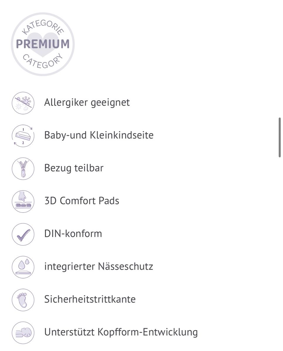 Matratzen: Kindermatratze Träumeland 70x140cm – Gebraucht aus Kirchberg BE von _lb5t 3