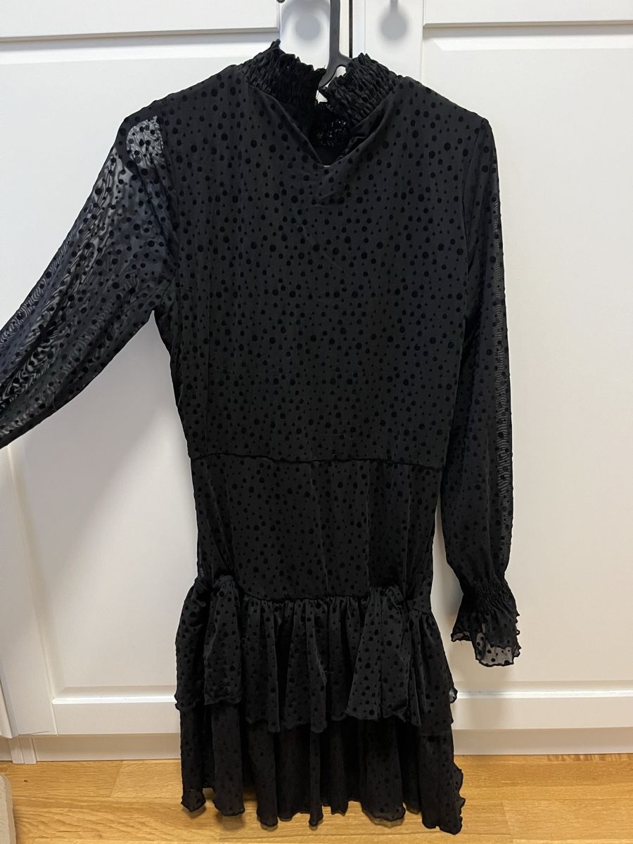 Only Vestiti: Festliches Kleid schwarz, mit Samtpunkte, Gr. S – Nuovo (secondo la descrizione) da Arlesheim venduto da Eli_77 5