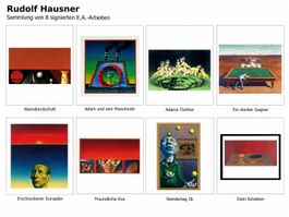Rudolf Hausner – Sammlung 8 signierte E.A. Druckgrafiken