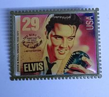 Pin Elvis USA *Briefmarkenmotiv*