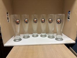 Lot de 6 verres Franziskaner Weizenbier 0.3L - Neufs!