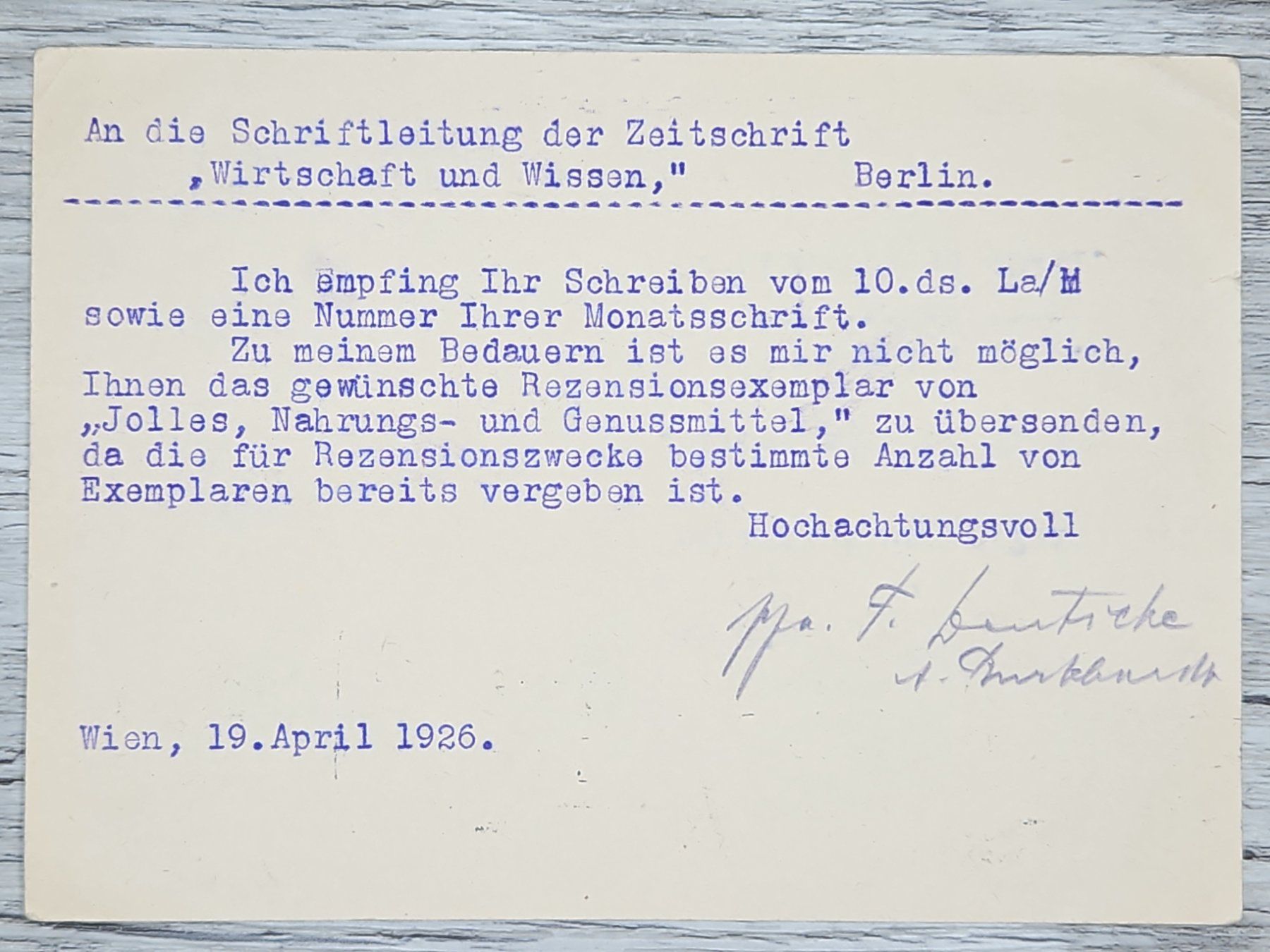 Alle Briefmarken: CL16 Carte Postale + Timbre Autriche 1926 – Gebraucht aus Cousset von Patrick_Collections 1