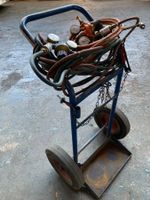 Flaschenwagen zu Autogenschweissanlage  Massiv und Antik