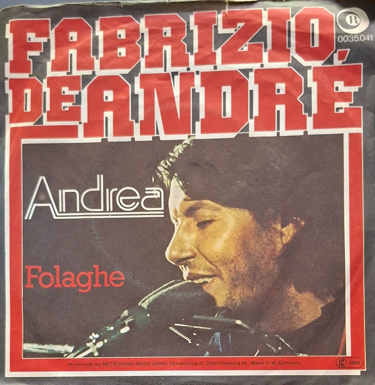 Dischi in vinile: Vinyl-Single Fabrizio De André - Andrea – Usato da Langenthal venduto da Modo39