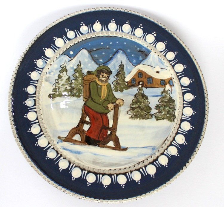 Teller: Keramikteller Winterlandschaft – Neu (gemäss Beschreibung) aus Schlatt TG von kreativ-atelier