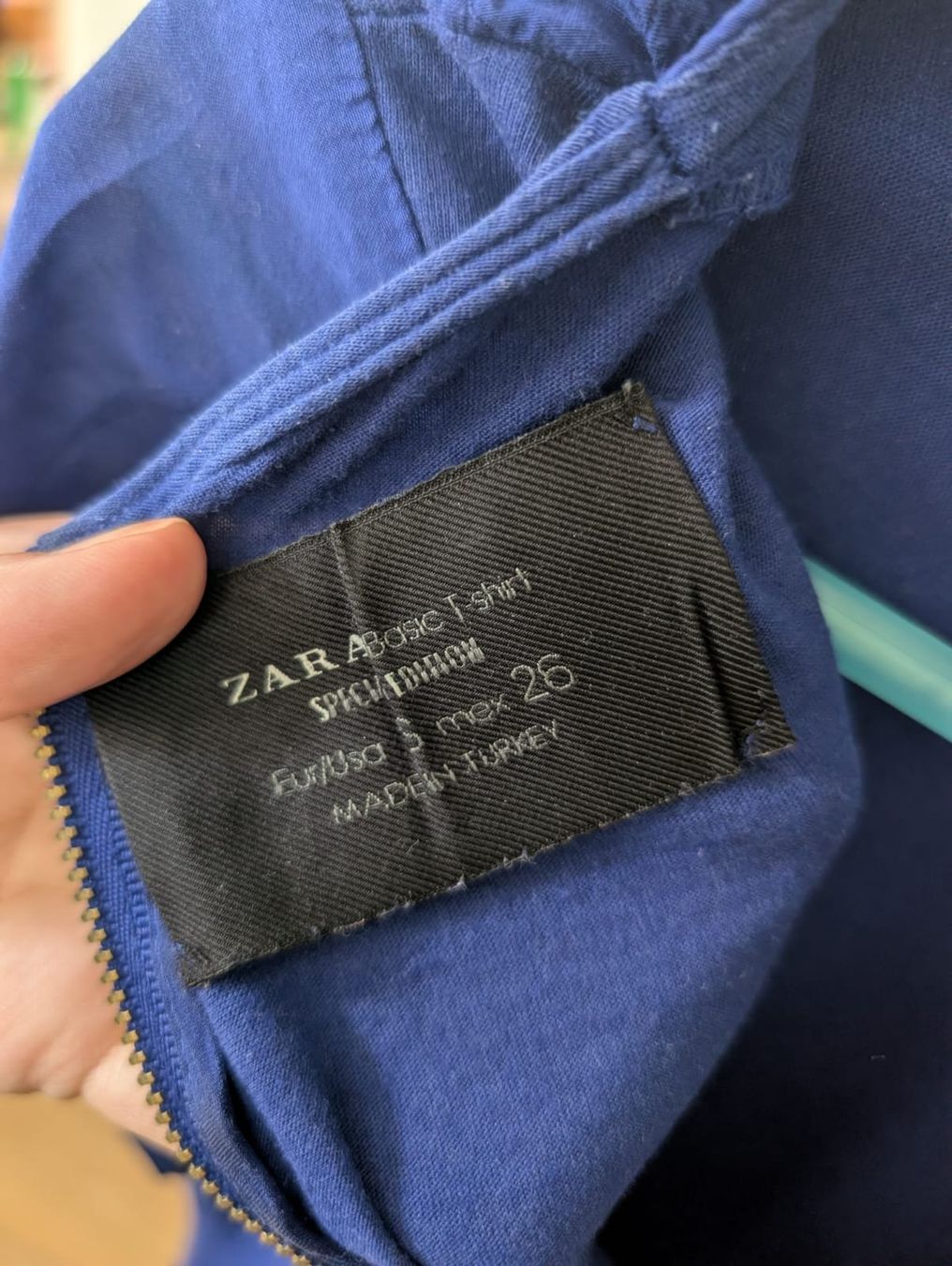 Zara T-shirt: Zara T-Shirt Bluse S dunkelblau – Usato da Winterthur venduto da Arkadii 2