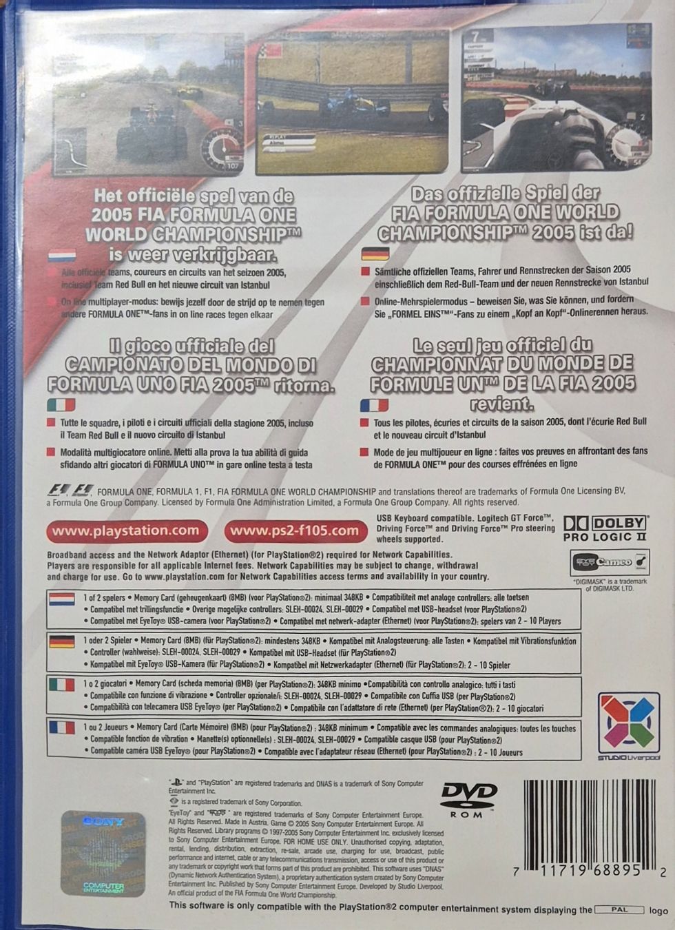 Sony Jeux: PlayStation 2 Spiel F1 05  – D'occasion à Busswil TG par one123 1