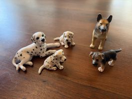 Hundefiguren Set 5 Stck guter Zustand