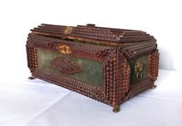 Tramp Art antike Schatulle _b