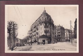 LAUSANNE - Avenue de Rumine - Tram - 1929