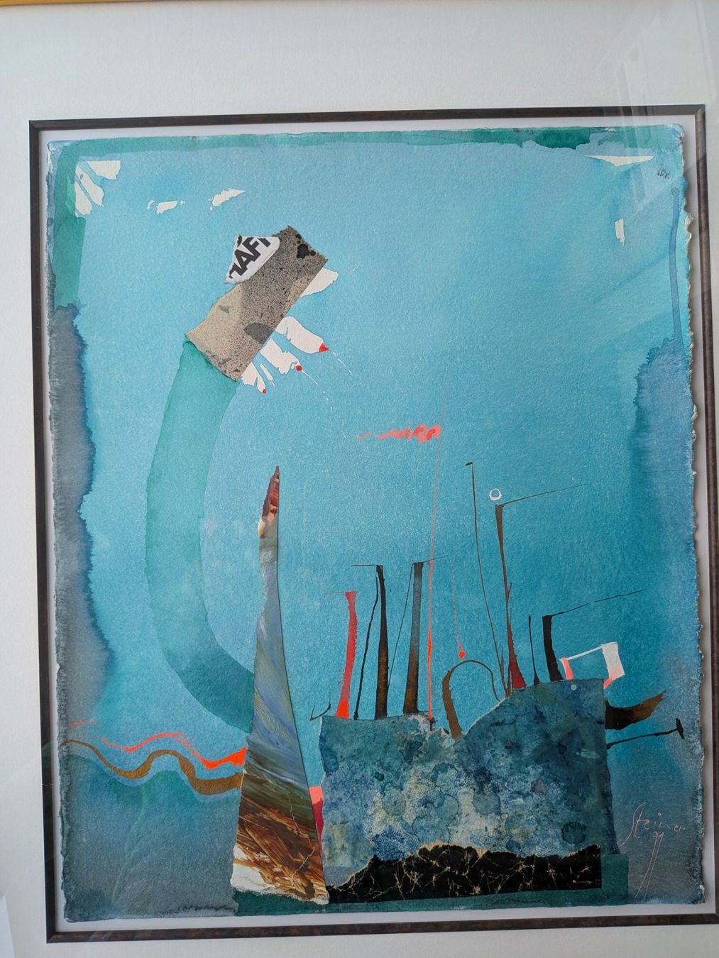 Dipinti: Aquarell Collage Wolfgang Steiner – Usato da Emmen venduto da magelan 1