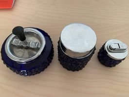 Ensemble fumeur vintage bleu et chrome -accessoires 🔥
