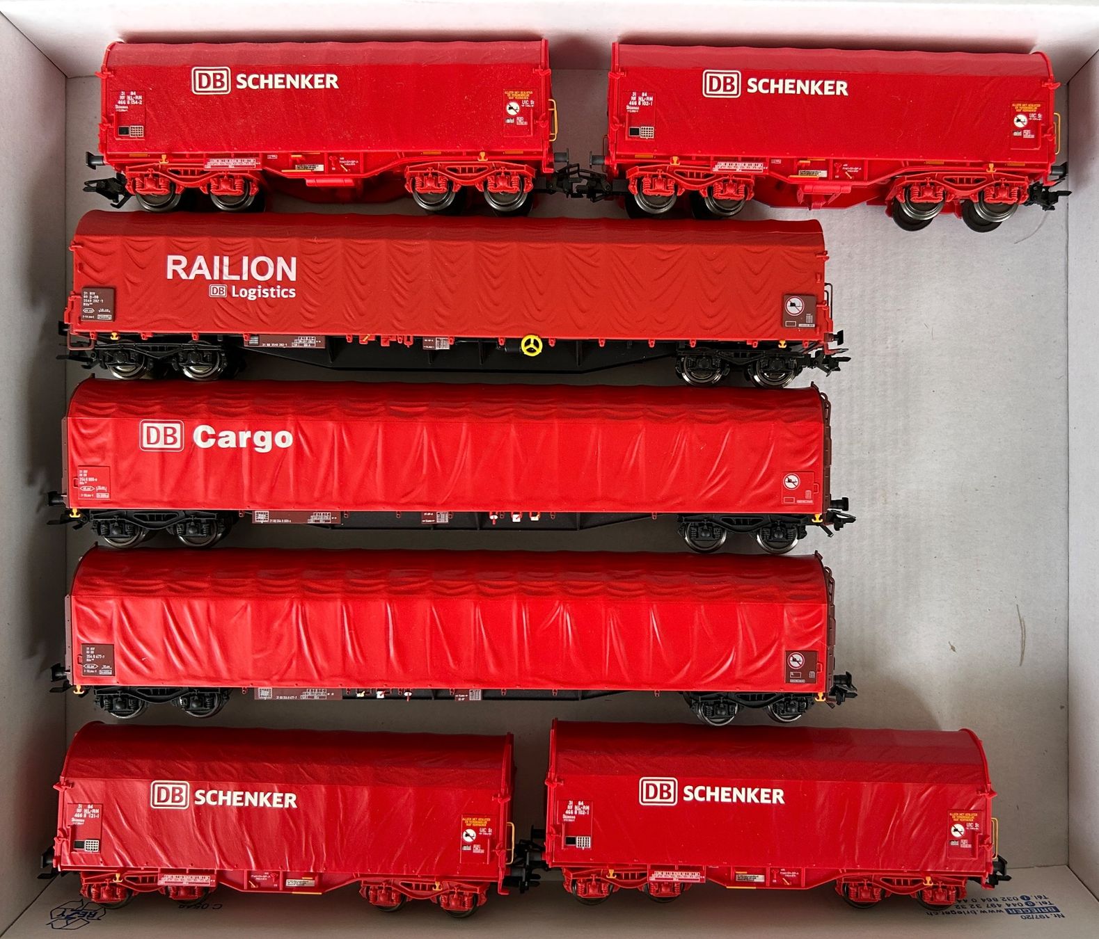 Blockzug Planenwagen DB, 7-teilig AC von Märklin/Roco (Gebraucht) in ...