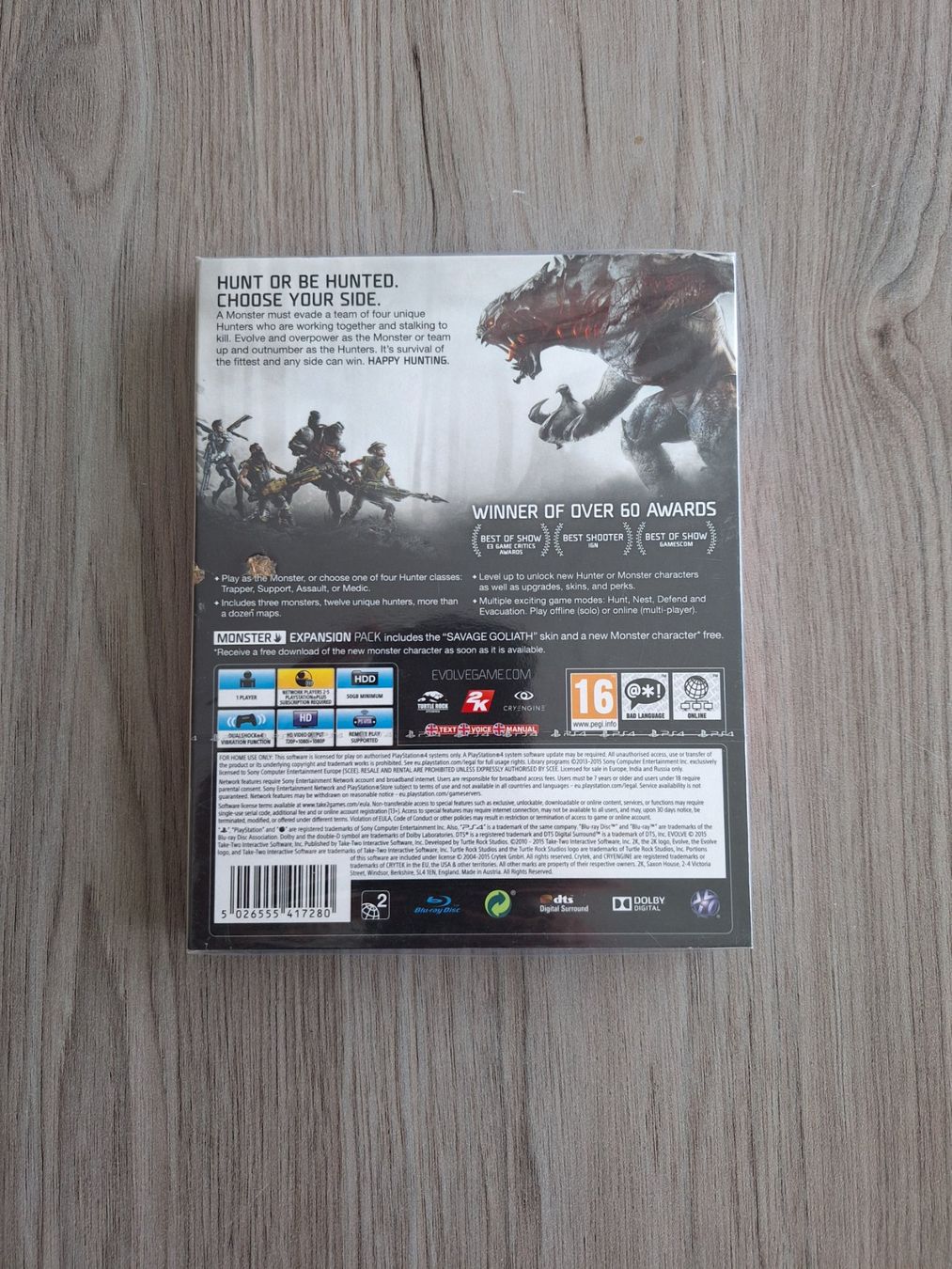 Giochi: Evolve - PS4 *NEU / SEALED* – Nuovo e nell'imballaggio originale da Baar venduto da RDNA 1