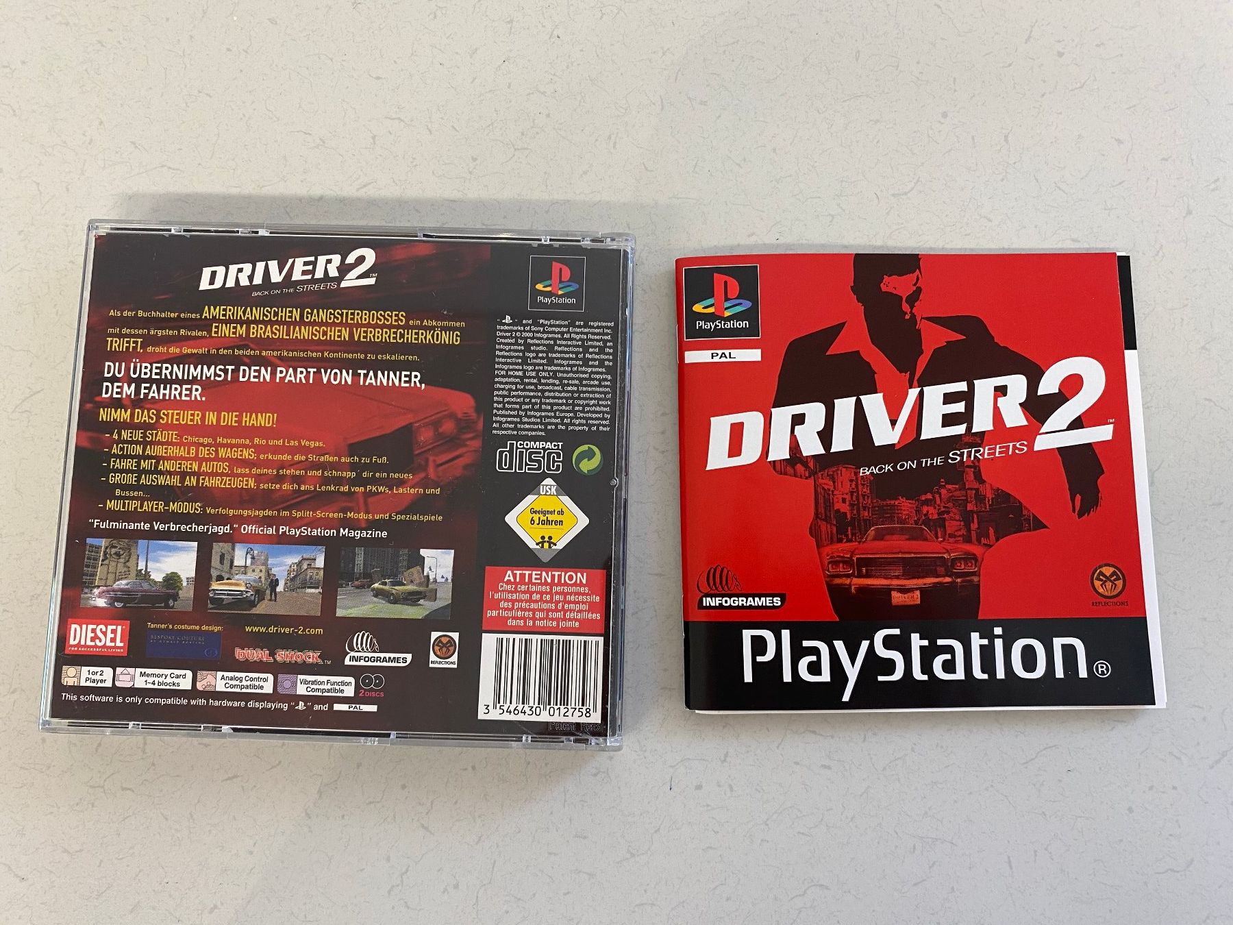 Sony Giochi: Sony Playstation 1, Game "Driver 2" OVP – Usato da Niederhelfenschwil venduto da Chleeblatt1938