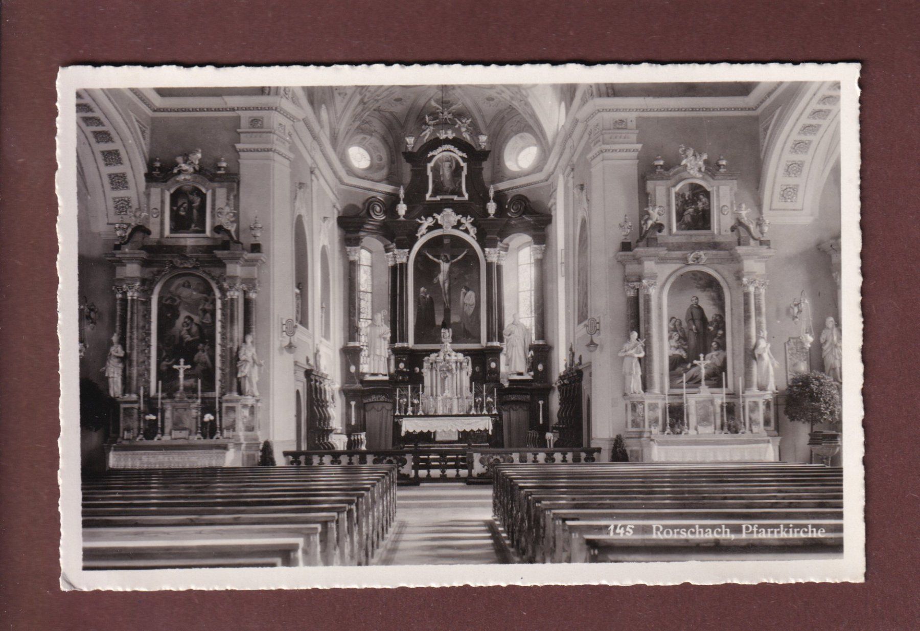 Cartes postales: RORSCHACH - Pfarrkirche – D'occasion à Pully par nicecards-shop