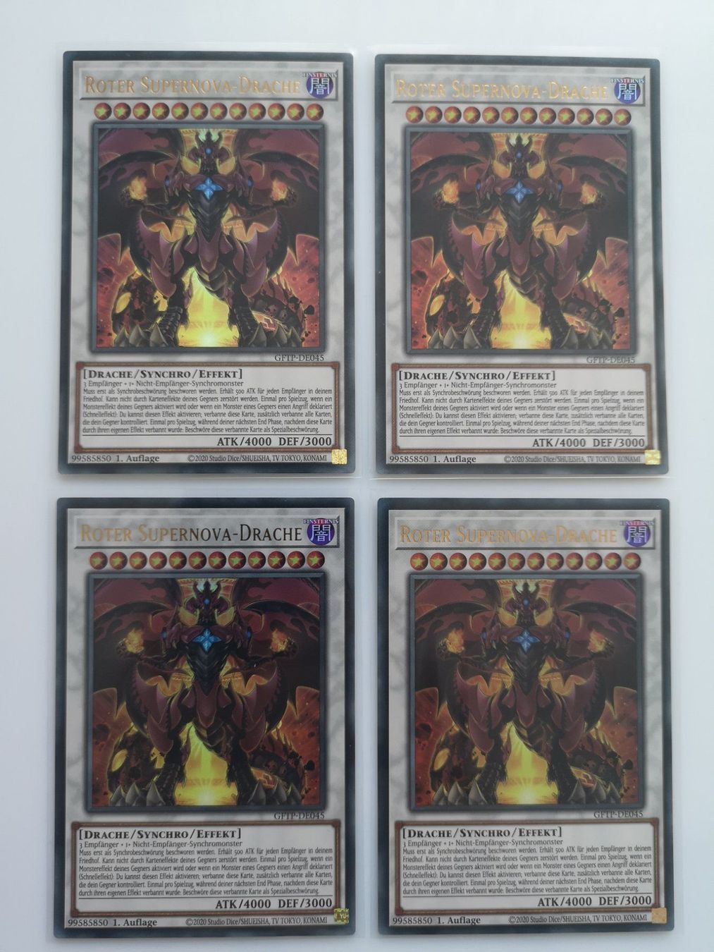 Yugioh Carte collezionabili: Roter Supernova-Drache UR Mint 1.Auflage – Nuovo e nell'imballaggio originale da Boswil venduto da ShoppingCenterCity 5