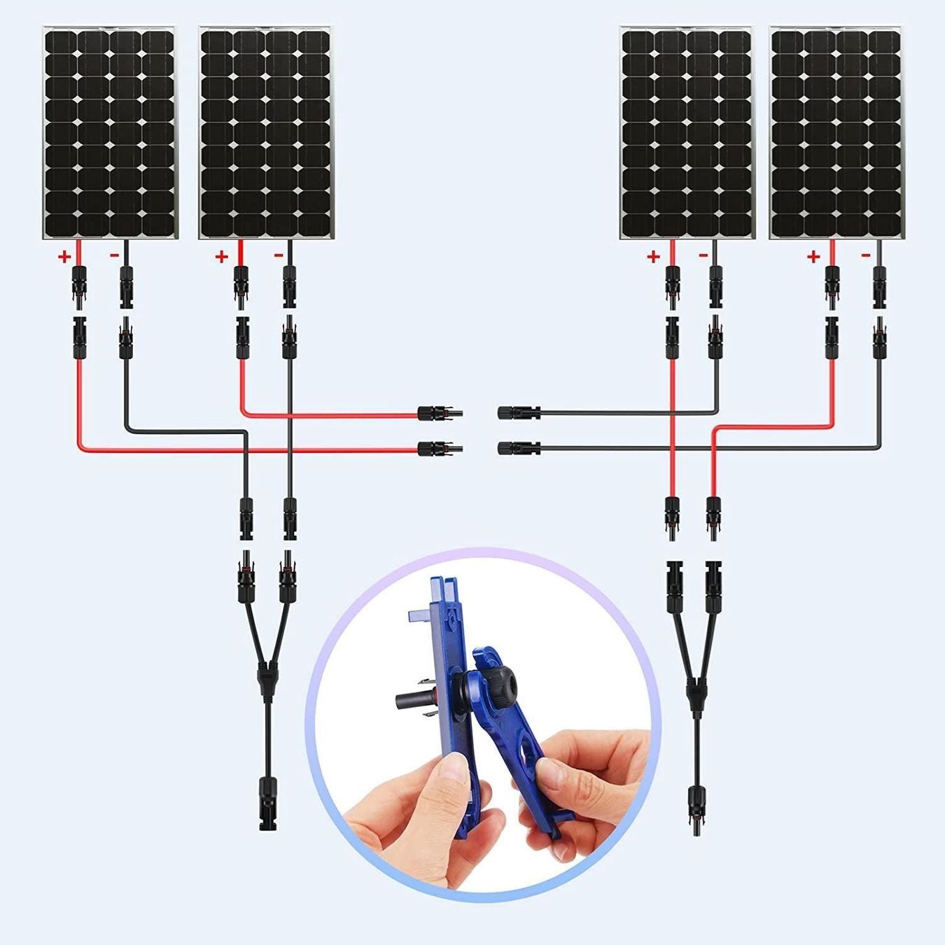 Unità & Adattatore: Solarpanel Y Stecker 4-fach Y Verbinder – Nuovo (secondo la descrizione) da Thun venduto da keller001 6