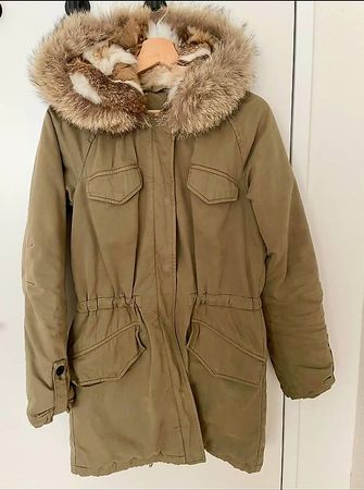 Parka mit Fellkaputze Grösse S