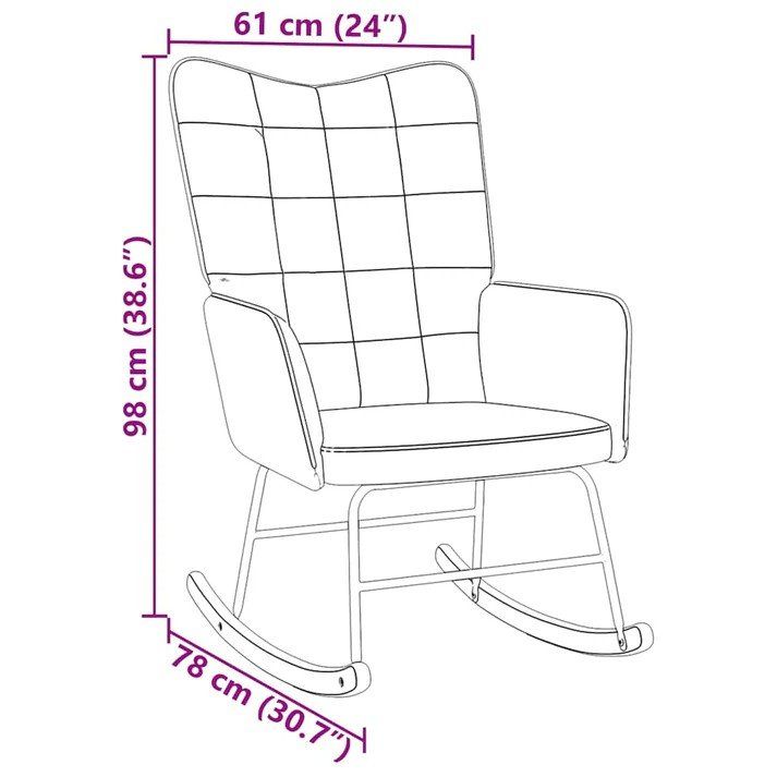 Sedie: Chaise à bascule Velours – Nuovo e nell'imballaggio originale da Broc venduto da SensuriMaison 4