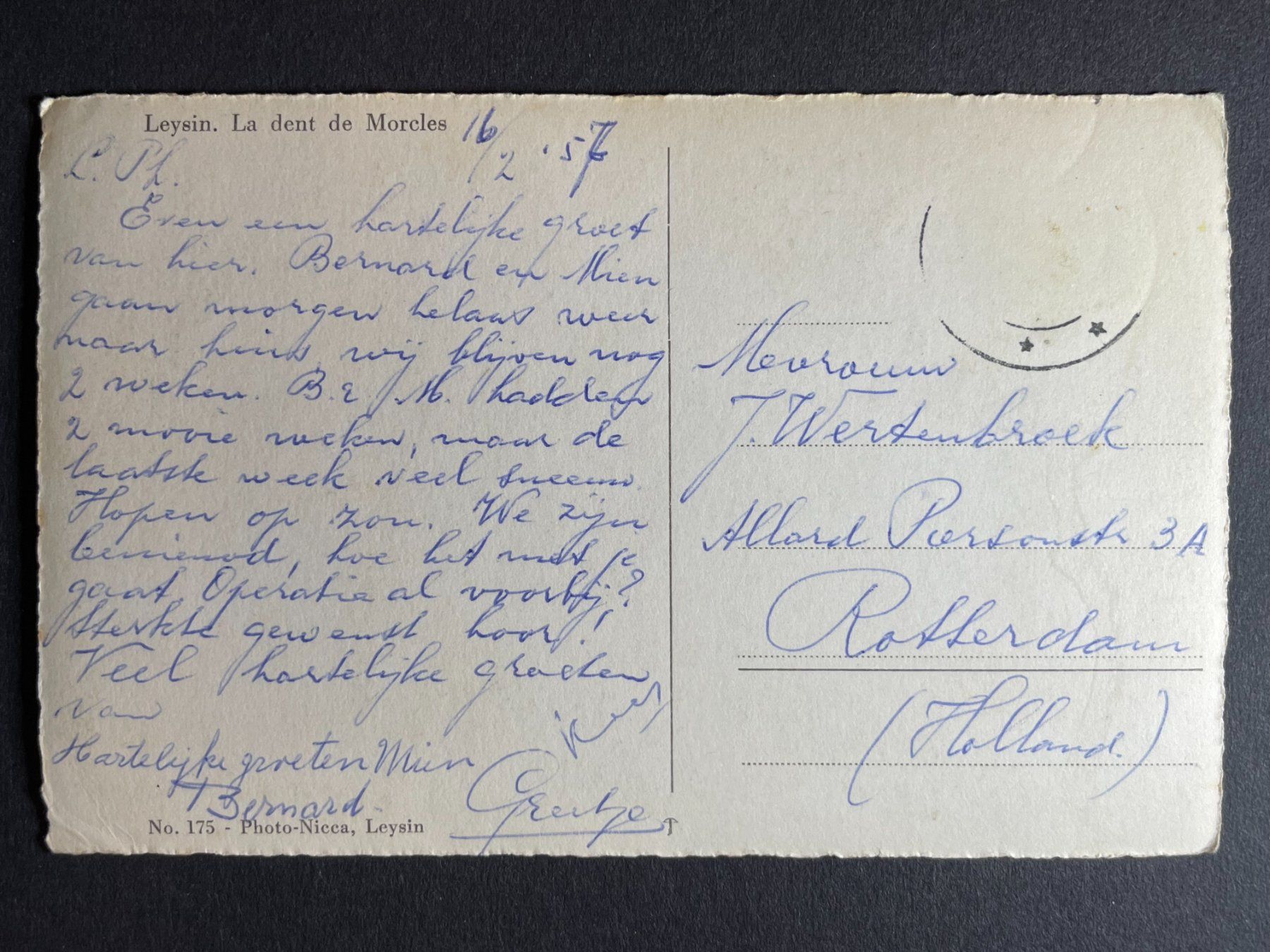 Cartoline postali: Leysin - Le dent de Morcles – Usato da Steg VS venduto da danwer74 1