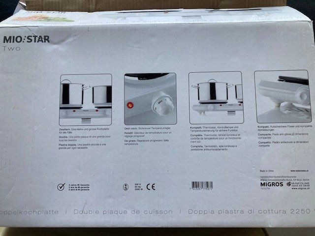 Cucine: Doppelkochplatte MIO-STAR TWO 2250W – Usato da Reiden venduto da Htoni 2