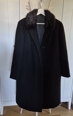 Pelz Wolle Mantel Vintage Größe S/M 