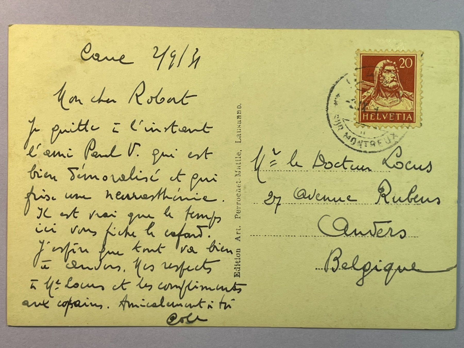 Cartoline postali: Caux et les Rochers de Naye – Usato da Steg VS venduto da _vinci_ 1