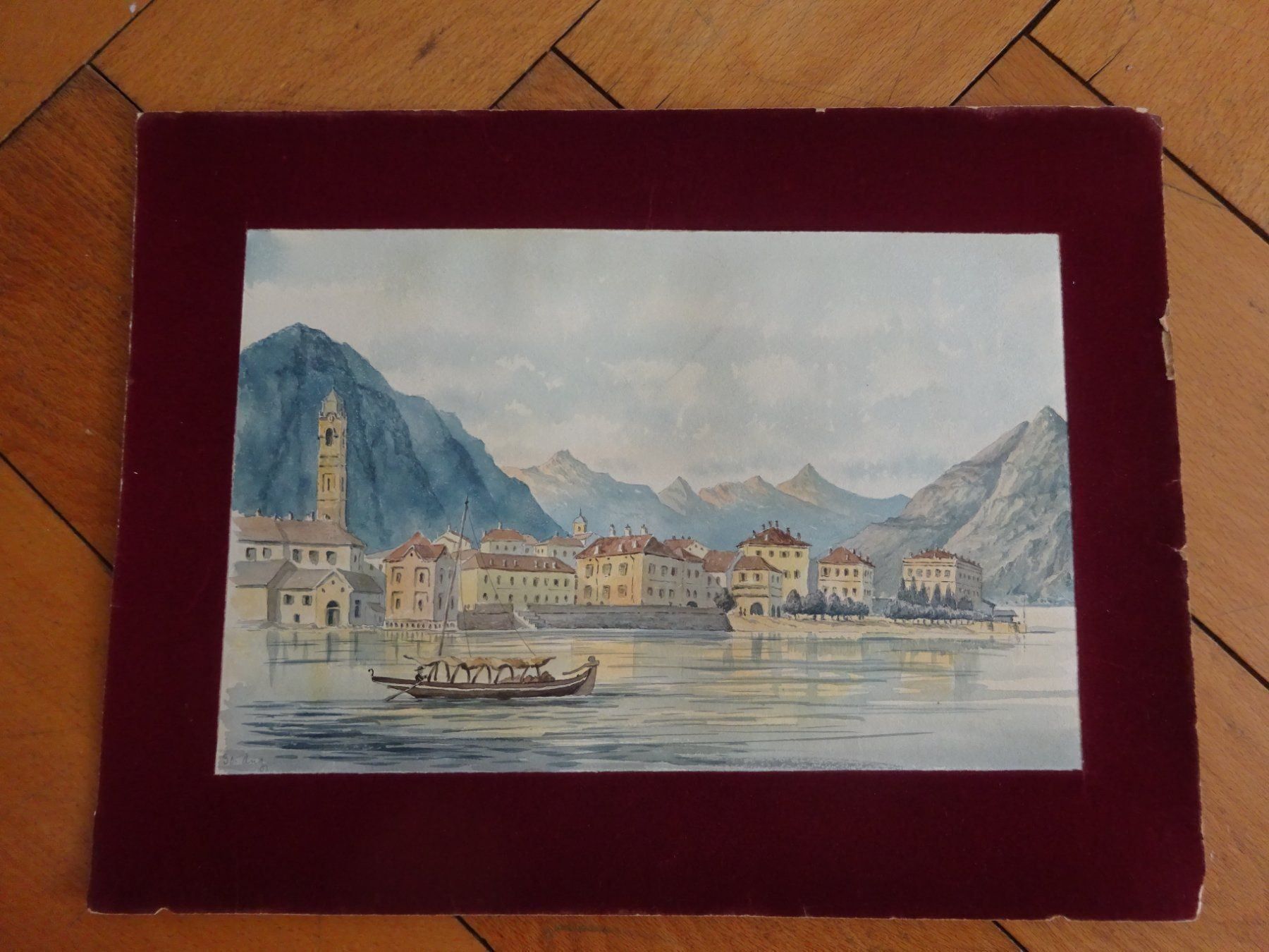 Dipinti: Menaggio, Comersee um 1885 – Usato da Esslingen venduto da eintagammeer