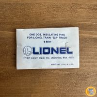 6-5041 Lionel One Doz. Insulating Pins for 027 Track