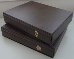 1982-1985, NUMISBRIEFE Weltweit in 2 ALBEN, 100 Stück!