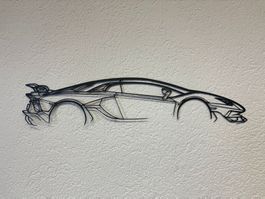 Auto Silhouette Metall Lamborghini