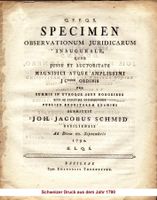 Schweizer Druck aus dem Jahr 1790