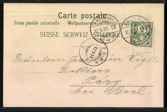 Cartoline postali: Litho Luzern, Roter Turm mit Nöllithor, – Usato da Berlin venduto da bartko-reher 1