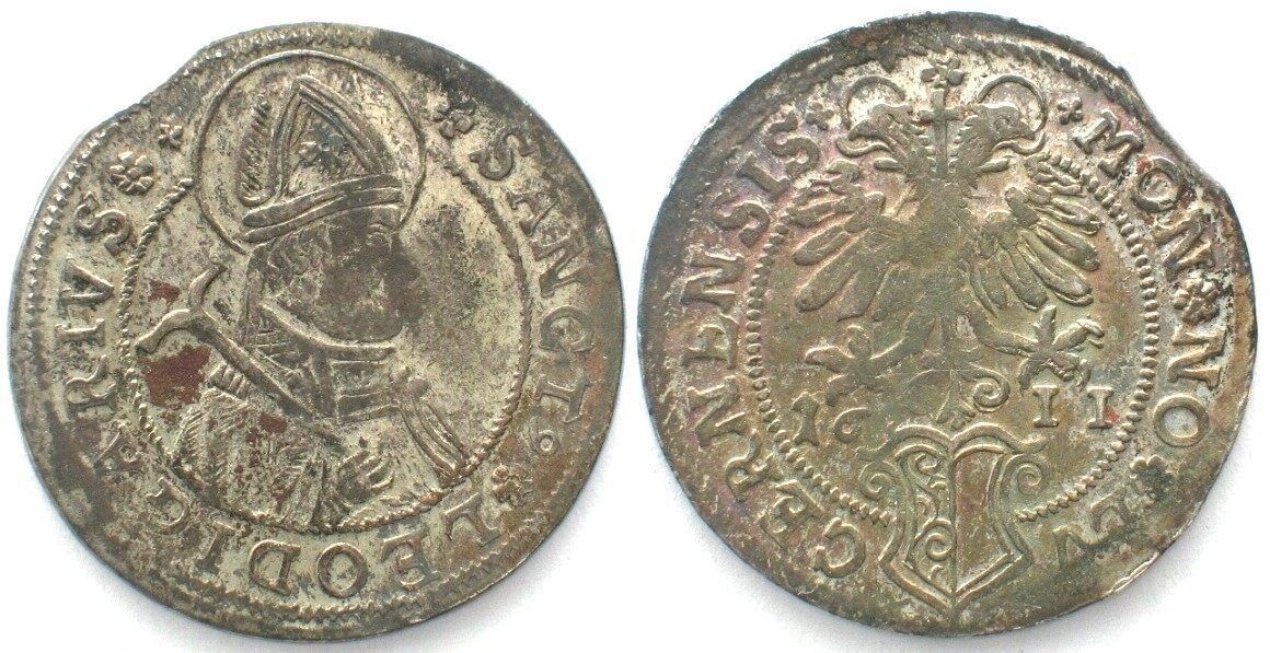 Alle Münzen: LUZERN Dicken 1611 ST. LEODEGAR Silber ERHAL.vz – Gebraucht aus Riehen von sesambestcoins2004