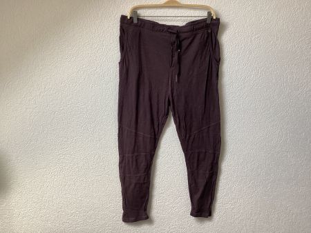 NILE bequeme Hose , Grösse XL Freizeit - Sporthose aubergine