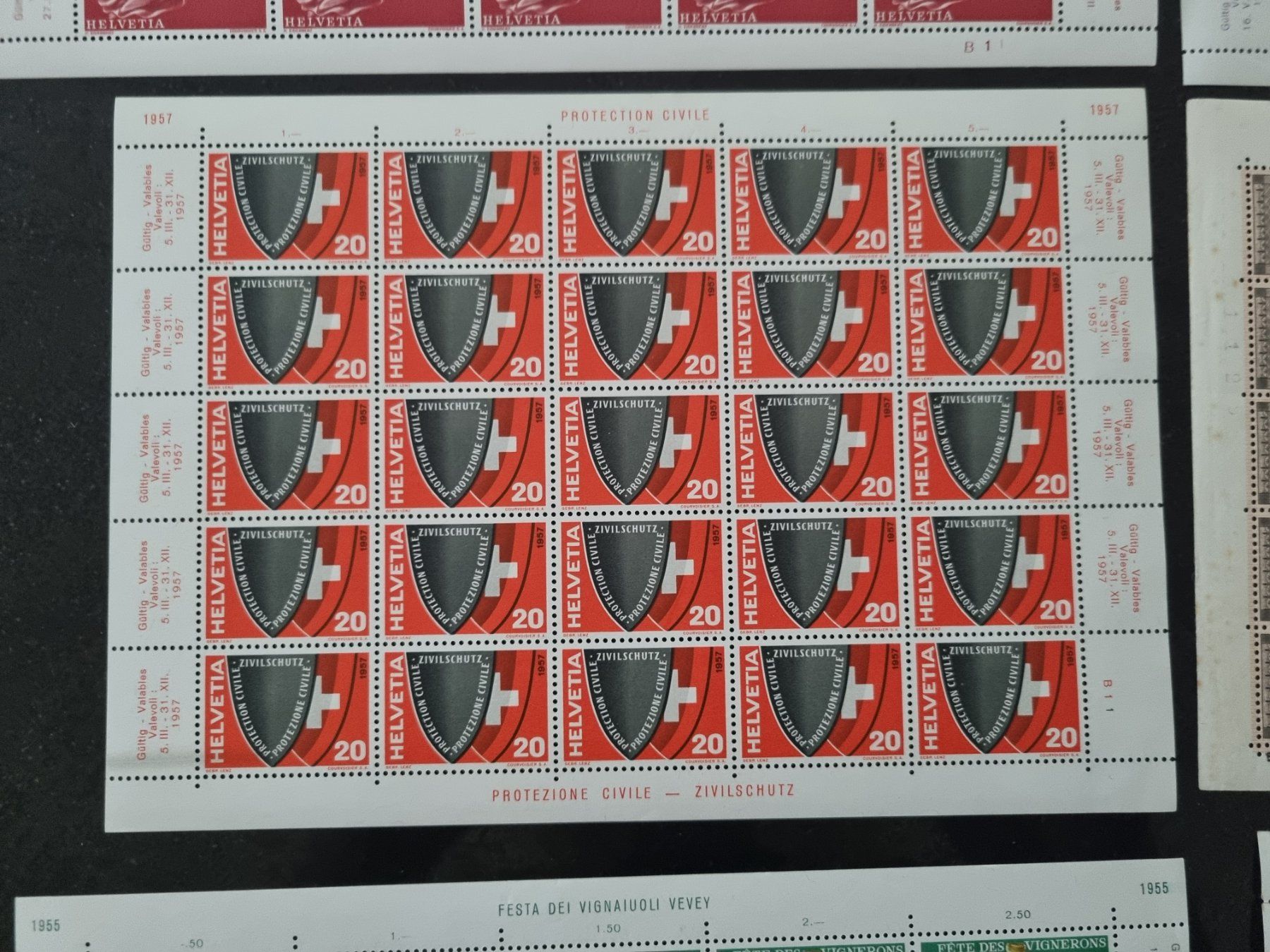 Tutti i francobolli: 8 postfrische CH Originalbogen ** – Nuovo (secondo la descrizione) da Gümligen venduto da Geniusbuy 5