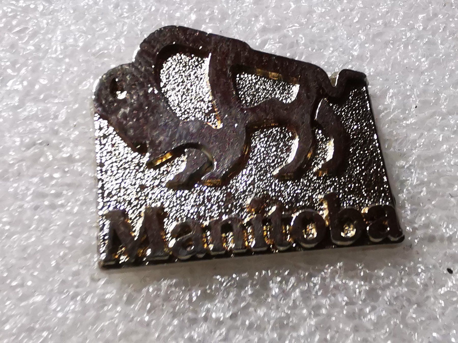 Placchette & Badge: Ansteckpin 127: Manitoba – Usato da Oppligen venduto da Pin-Fall-Shop