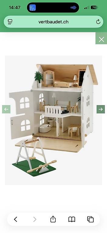 Case e mobili per bambole: Puppenhaus aus holz – Nuovo e nell'imballaggio originale da Zumikon venduto da muca33