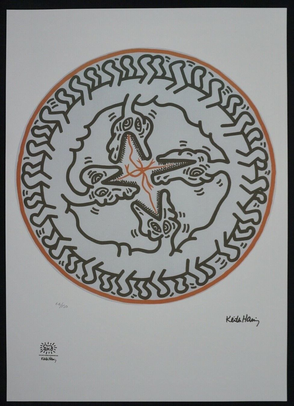 Foto & Immagini: KEITH HARING HANDNUMMERIERT DRUCKSIGNIERT – Usato da Gersau venduto da kunst-online