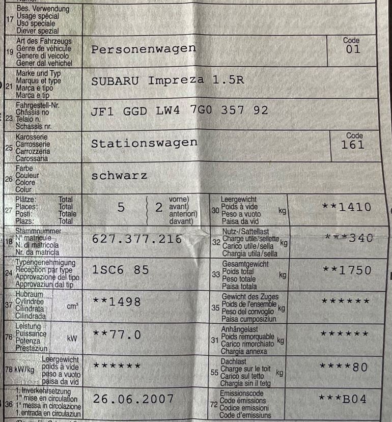 Subaru Autos: Subaru Impreza 1.5R – Gebraucht aus Chur von Principessa99 6