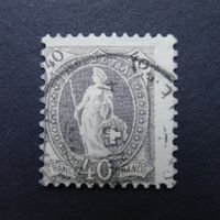 1894 Nr. 69D gestempelt stark verschoben