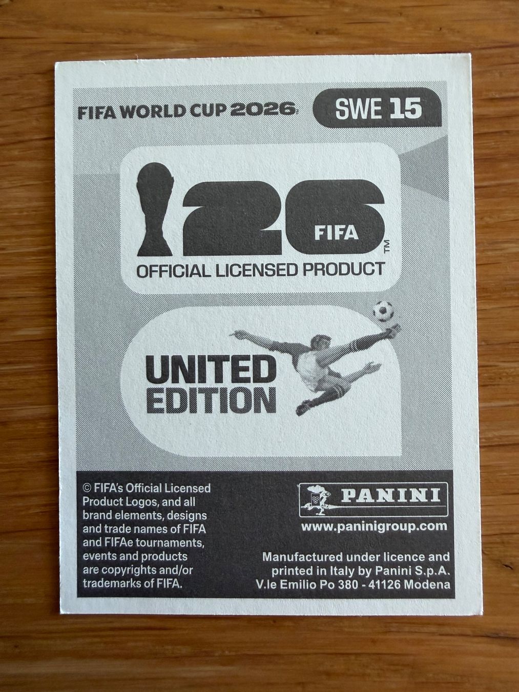 Panini Carte collezionabili: Panini SWE 15 Ken Sema – Nuovo (secondo la descrizione) da Zürich venduto da bel5 1