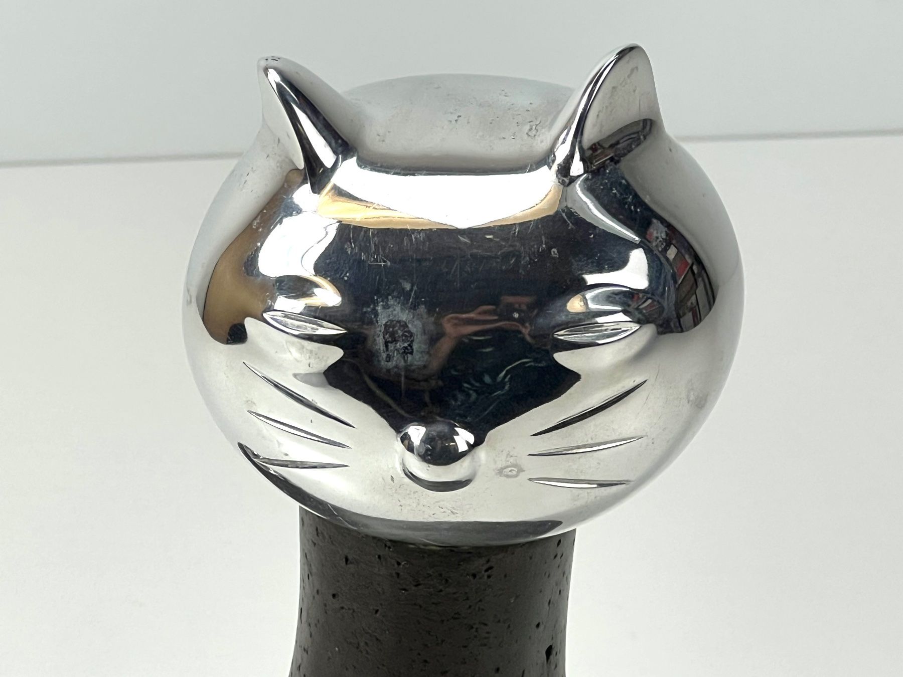 Statuette: PR RAM/DESIGN Skandinavische Design-Katzenfigur massiv – Usato da Zürich venduto da Arche_Brockenhaus 5