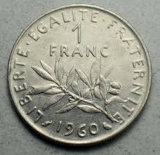 Tutti le monete: 1 Franc Frankreich 1960 – Usato da Kriens venduto da TSCH1